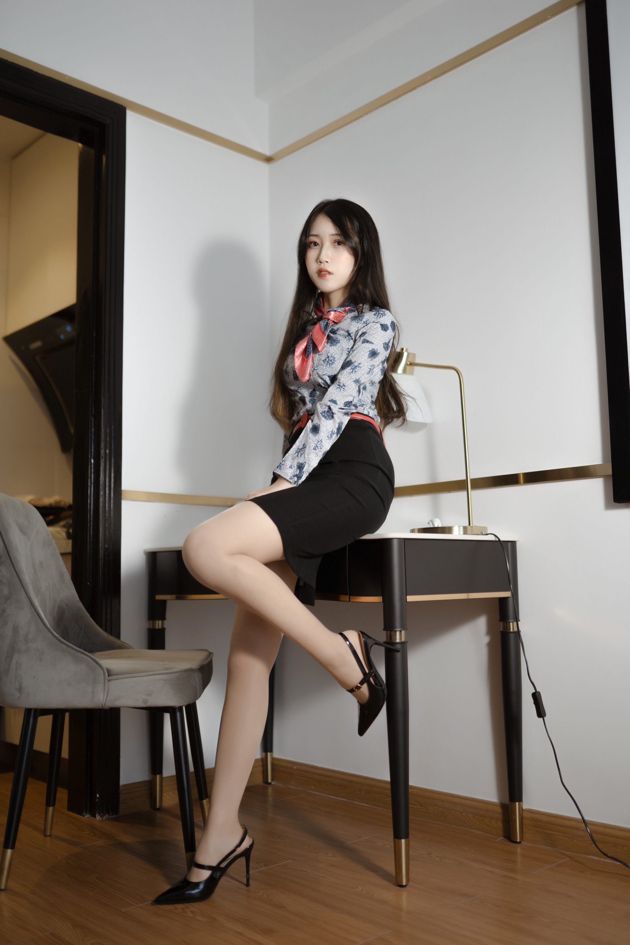 不呆猫 - NO.074 东航空姐制服[66P1V]-XikXak